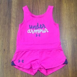 Under Armour Pink Kids One Piece Bodysuit